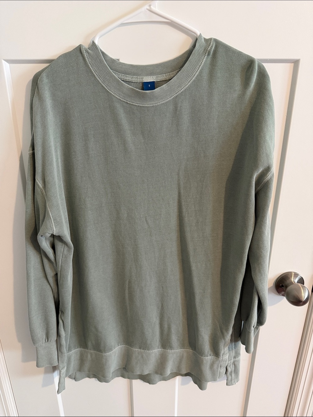 Women's Old Navy Light Sage Overside Pullover Sweatshirt Tunic